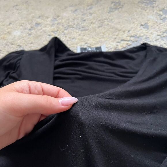 black long sleeve cotton bodysuit - Picture 2 of 3